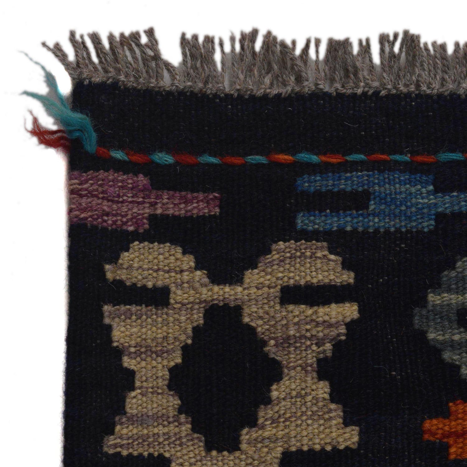 Handmade Turkish Design Wool Kilim 6' 1" x 8' 0" ft / 185 x 244 cm - No. P36065