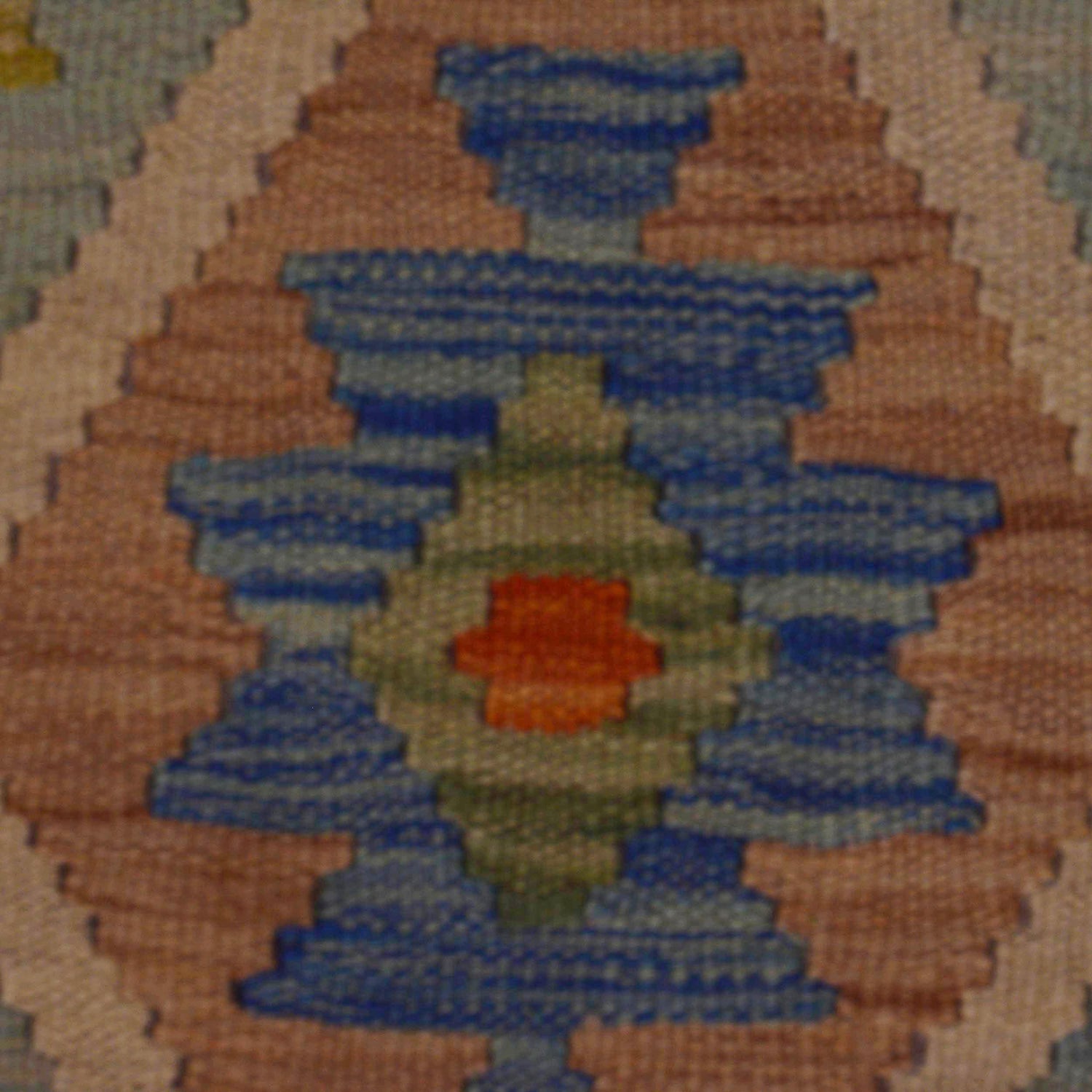 Handmade Turkish Design Wool Kilim 2' 7" x 4' 0" ft / 80 x 121 cm - No. P36069