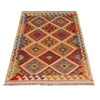 Handmade Turkish Design Wool Kilim 3' 5" x 4' 11" ft / 103 x 150 cm - No. P36086