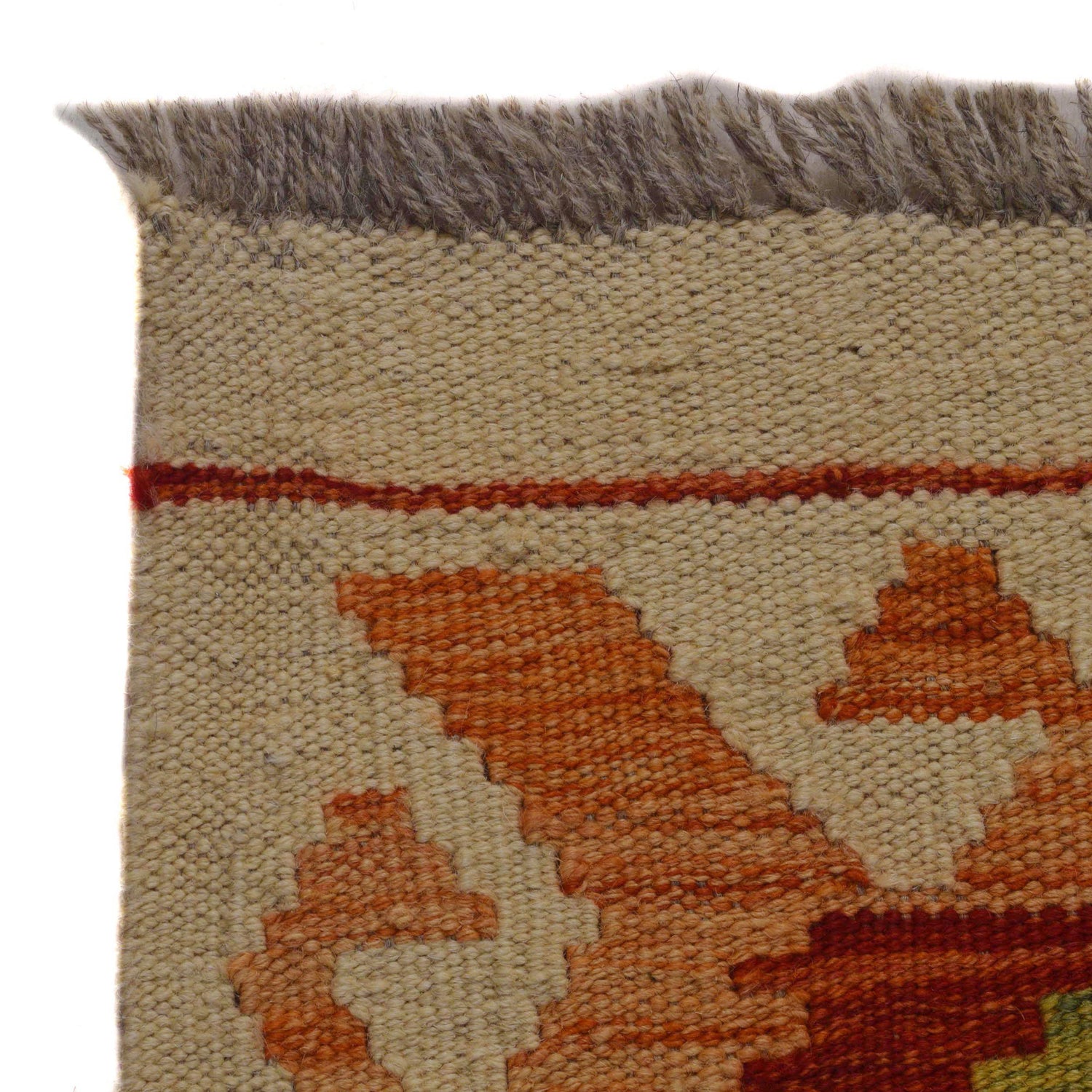 Handmade Turkish Design Wool Kilim 3' 5" x 4' 11" ft / 103 x 150 cm - No. P36086