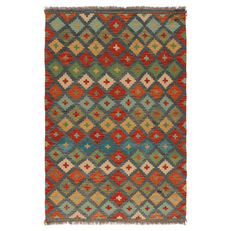 Small Size Chobi Kilim 3' 5" x 5' 1" ft / 103 x 156 cm - No. P36088