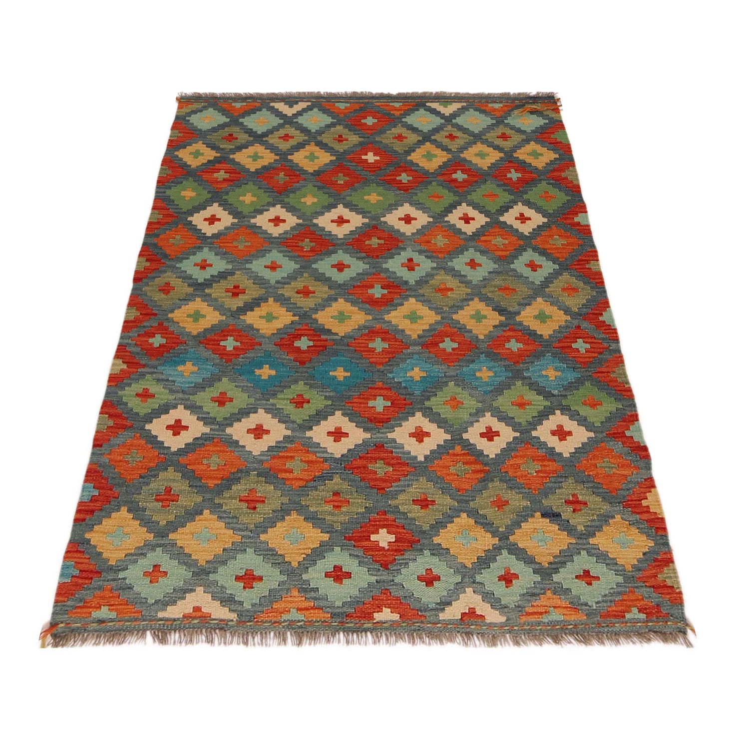 Small Size Chobi Kilim 3' 5" x 5' 1" ft / 103 x 156 cm - No. P36088