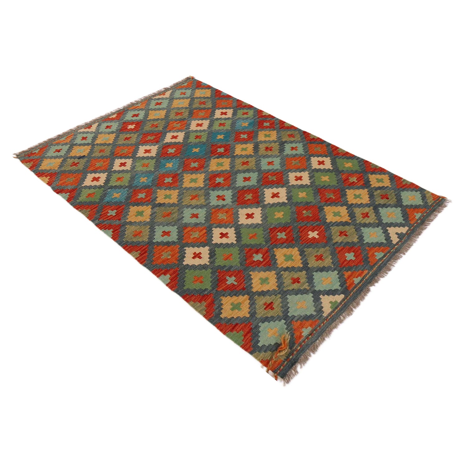 Small Size Chobi Kilim 3' 5" x 5' 1" ft / 103 x 156 cm - No. P36088
