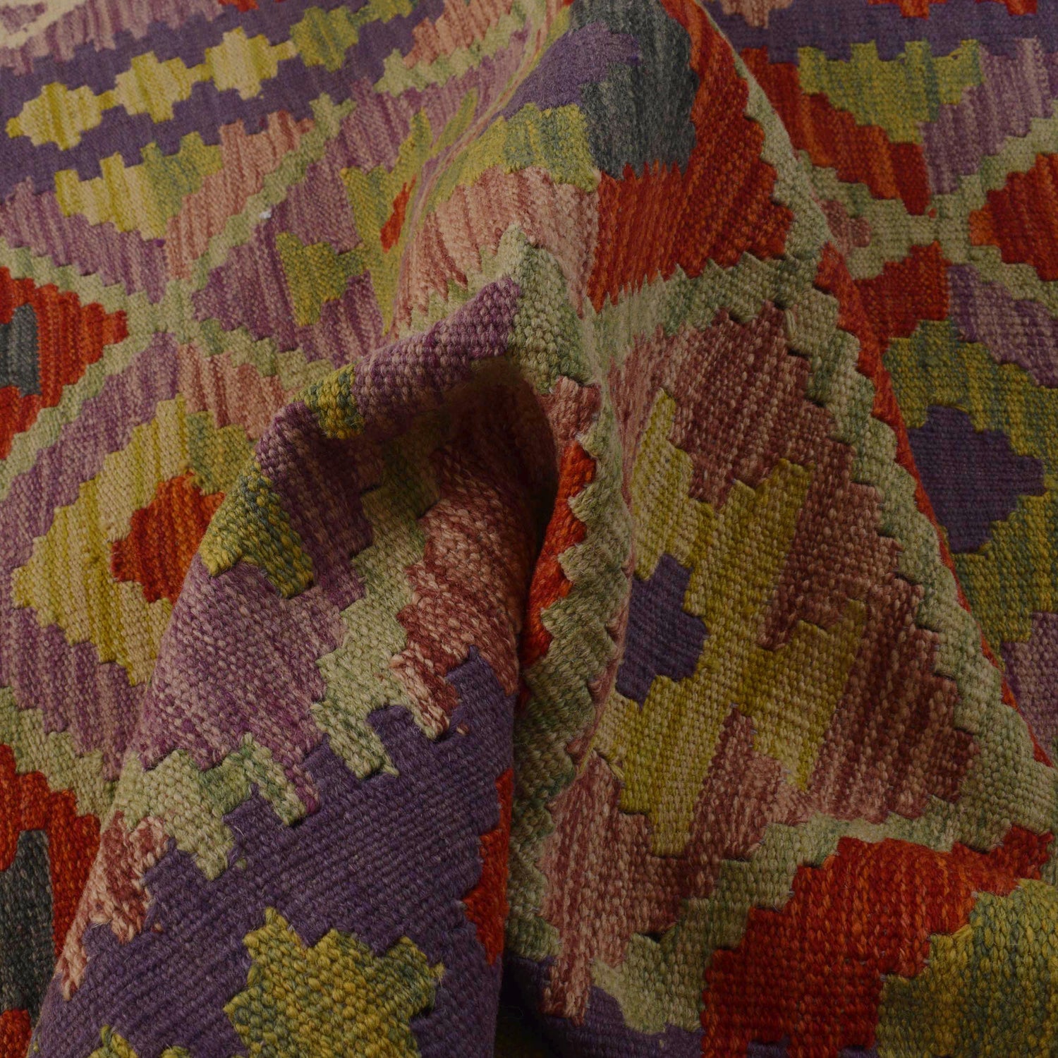 Hand Knotted Flatweave Kilim 3' 3" x 4' 10" ft / 100 x 148 cm - No. P36089