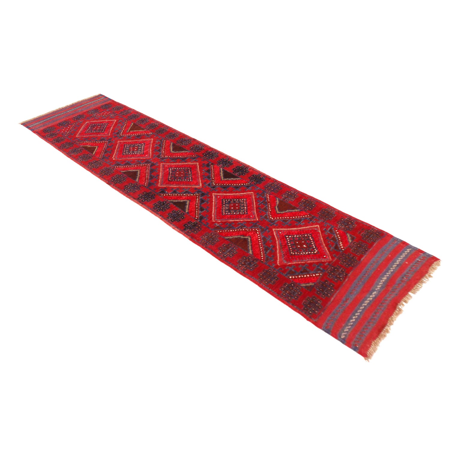 Traditional Mashwani Runner Carpet 2' 1" x 8' 2" ft / 63 x 250 cm - No. P36091