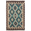 Handmade Afghan Vegetable Kilim 2' 10" x 4' 5" ft / 87 x 135 cm - No. P36133