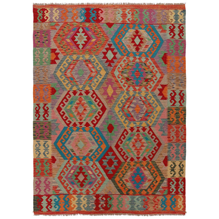 Handmade Vegetable Kelim 5' 10" x 8' 1" ft / 179 x 247 cm - No. P36147