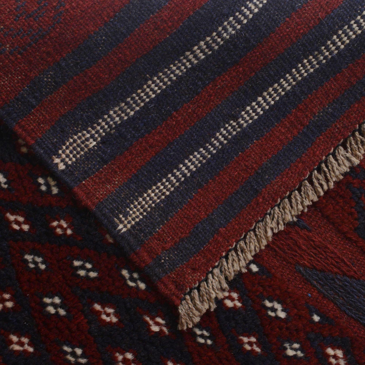 Hand Knotted Mashwani Runner Rug 2' 1" x 8' 0" ft / 63 x 245 cm - No. P36153