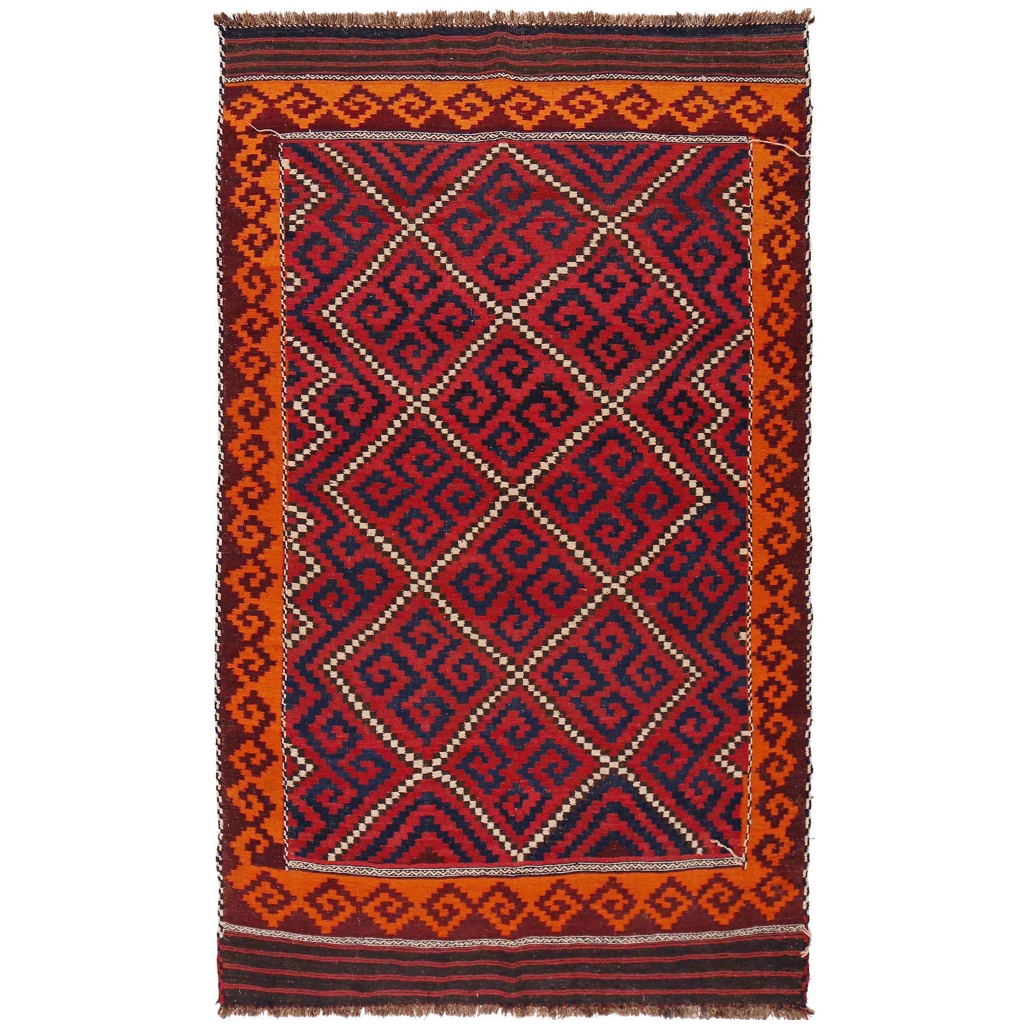 Afghan Vintage Kilim 5' 9" x 9' 8" ft / 175 x 294 cm - No. P36186