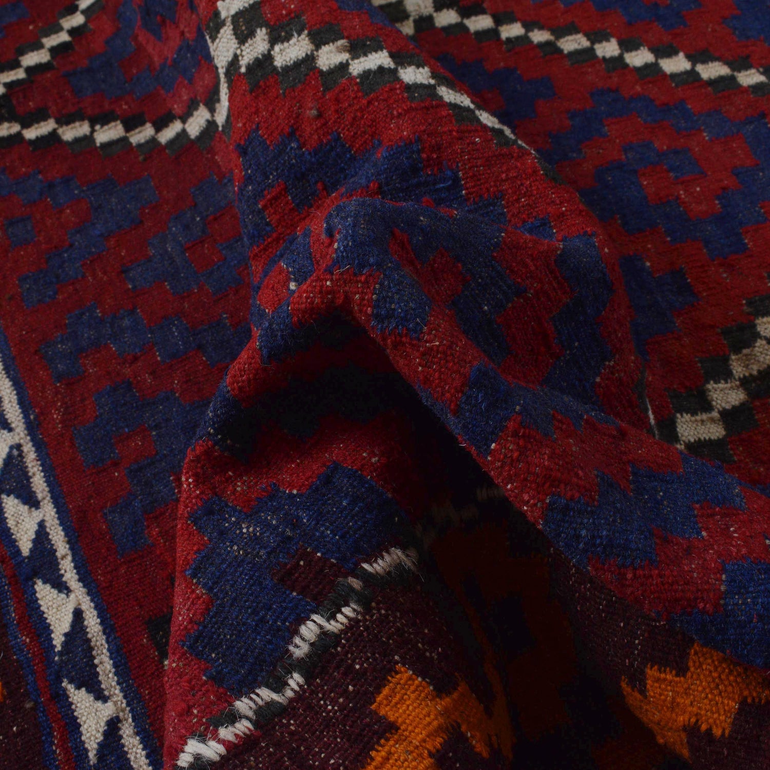 Handmade Maimana Kelim 6' 1" x 9' 9" ft / 186 x 298 cm - No. P36187