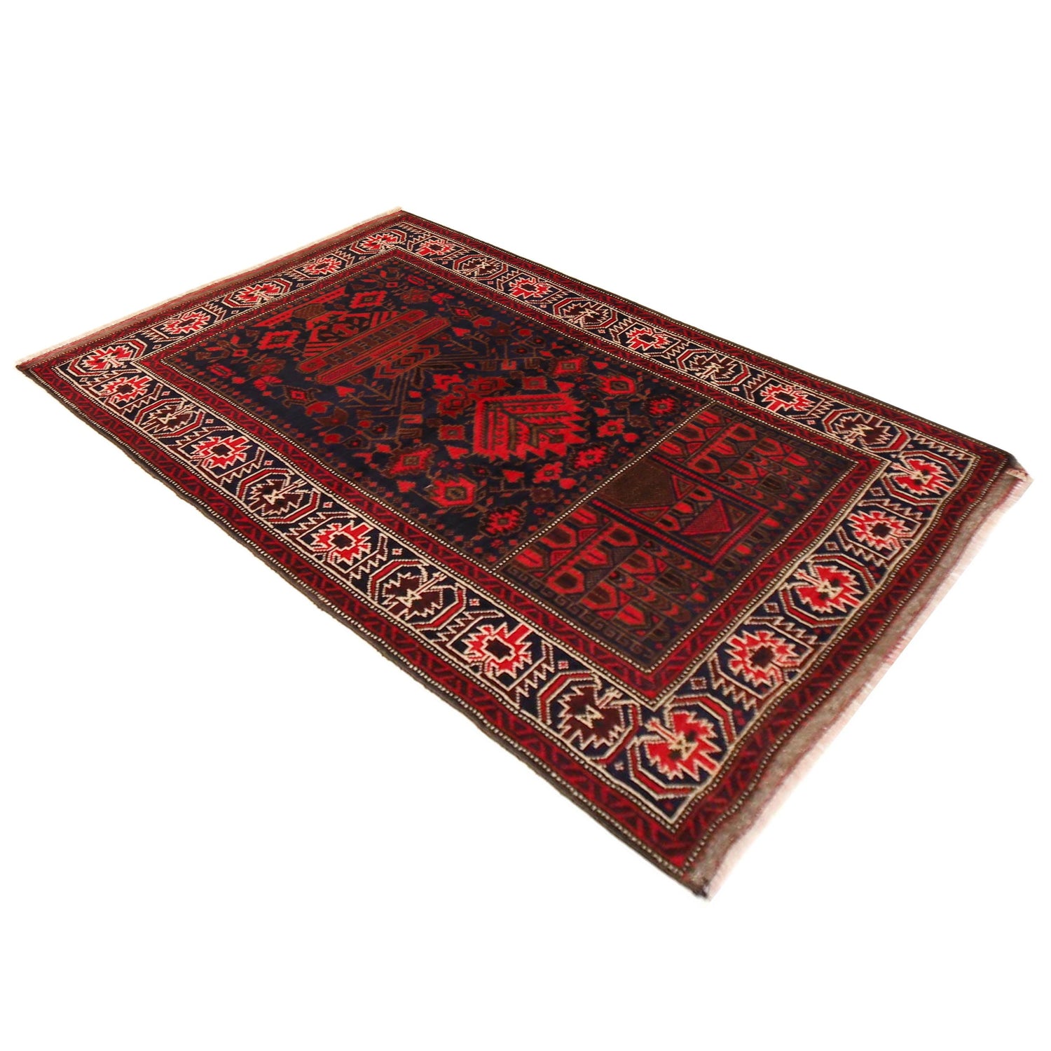 Muslim Prayer Rug 2' 11" x 4' 11" ft / 88 x 149 cm -No. P36189