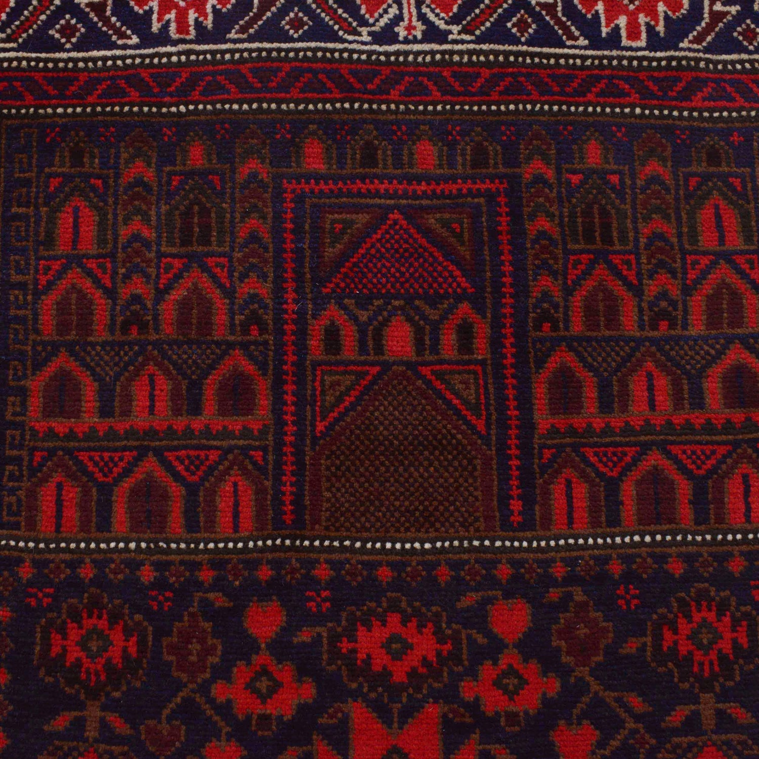 Muslim Prayer Rug 2' 11" x 4' 11" ft / 88 x 149 cm -No. P36189