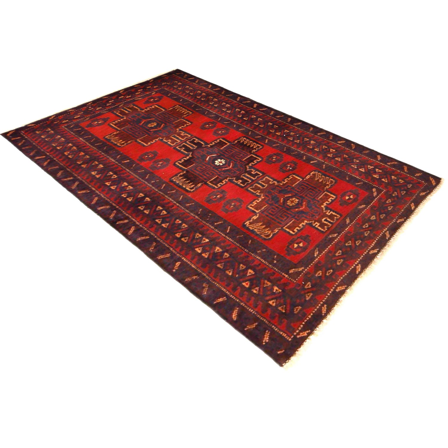 Tribal Baloch Rug 2' 9" x 4' 6" ft / 83 x 136 cm - No. P36190