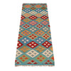 Handmade Vegetable Kilim Runner 1' 8" x 4' 11" ft / 52 x 150 cm - No. P36220