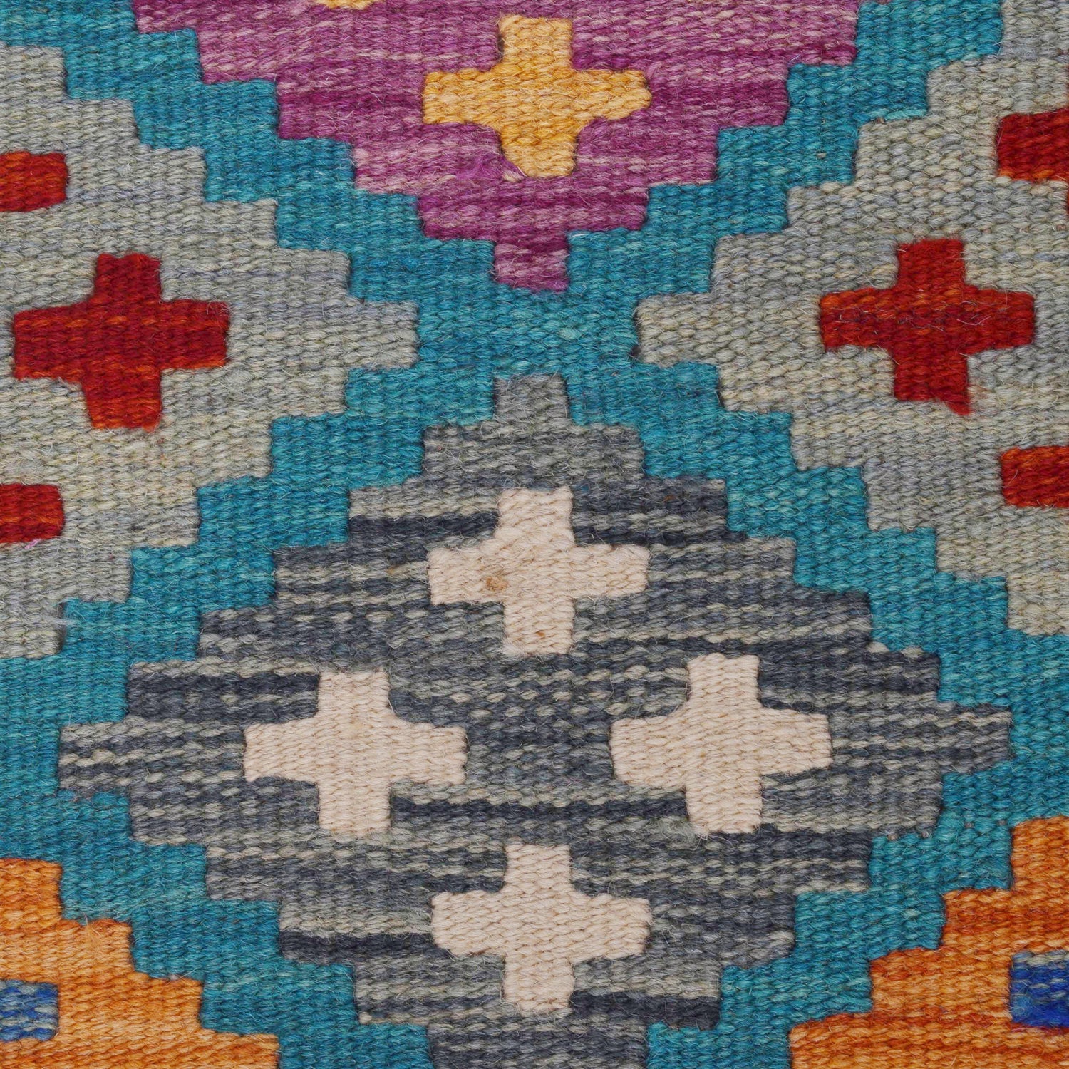 Handmade Vegetable Kilim Runner 1' 8" x 4' 11" ft / 52 x 150 cm - No. P36220