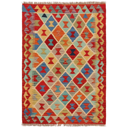 Handmade Vegetable Kelim 2' 9" x 3' 11" ft / 83 x 119 cm - No. P36230