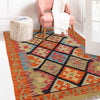 Hand Knotted Afghan Style Kilim 2' 10" x 4' 0" ft / 86 x 121 cm - No. P36234