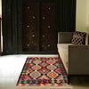 Hand Woven Wool Kelim 2' 6" x 3' 10" ft / 76 x 116 cm - No. P36240