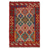 Handmade Vegetable Kilim 2' 1" x 3' 1" ft / 64 x 95 cm - No. P36267