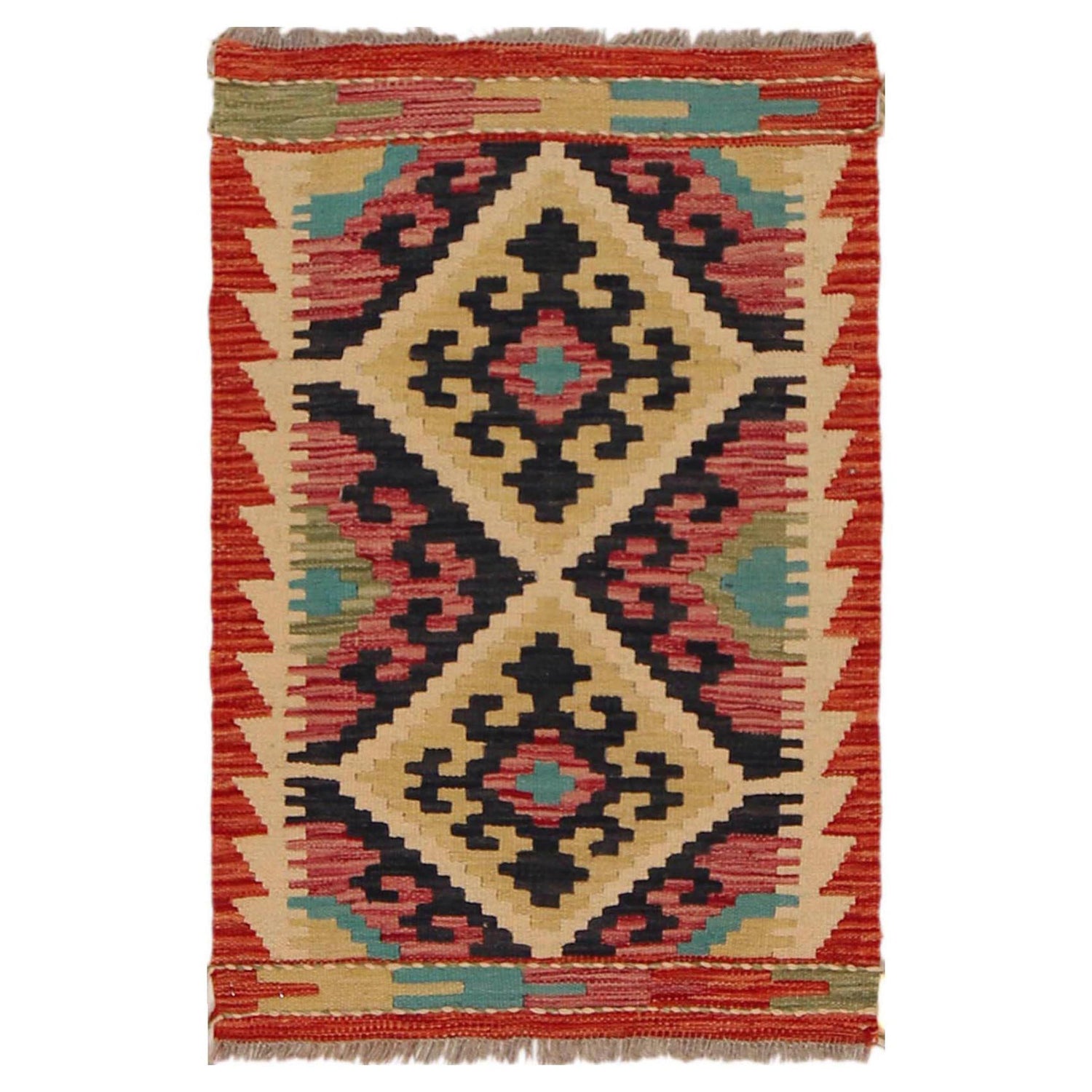 Small Size Chobi Kilim 1' 11" x 2' 11" ft / 58 x 88 cm - No. P36282