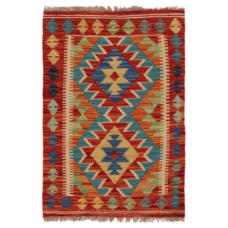 Hand Knotted Flatweave Kilim 2' 0" x 2' 10" ft / 60 x 87 cm - No. P36293
