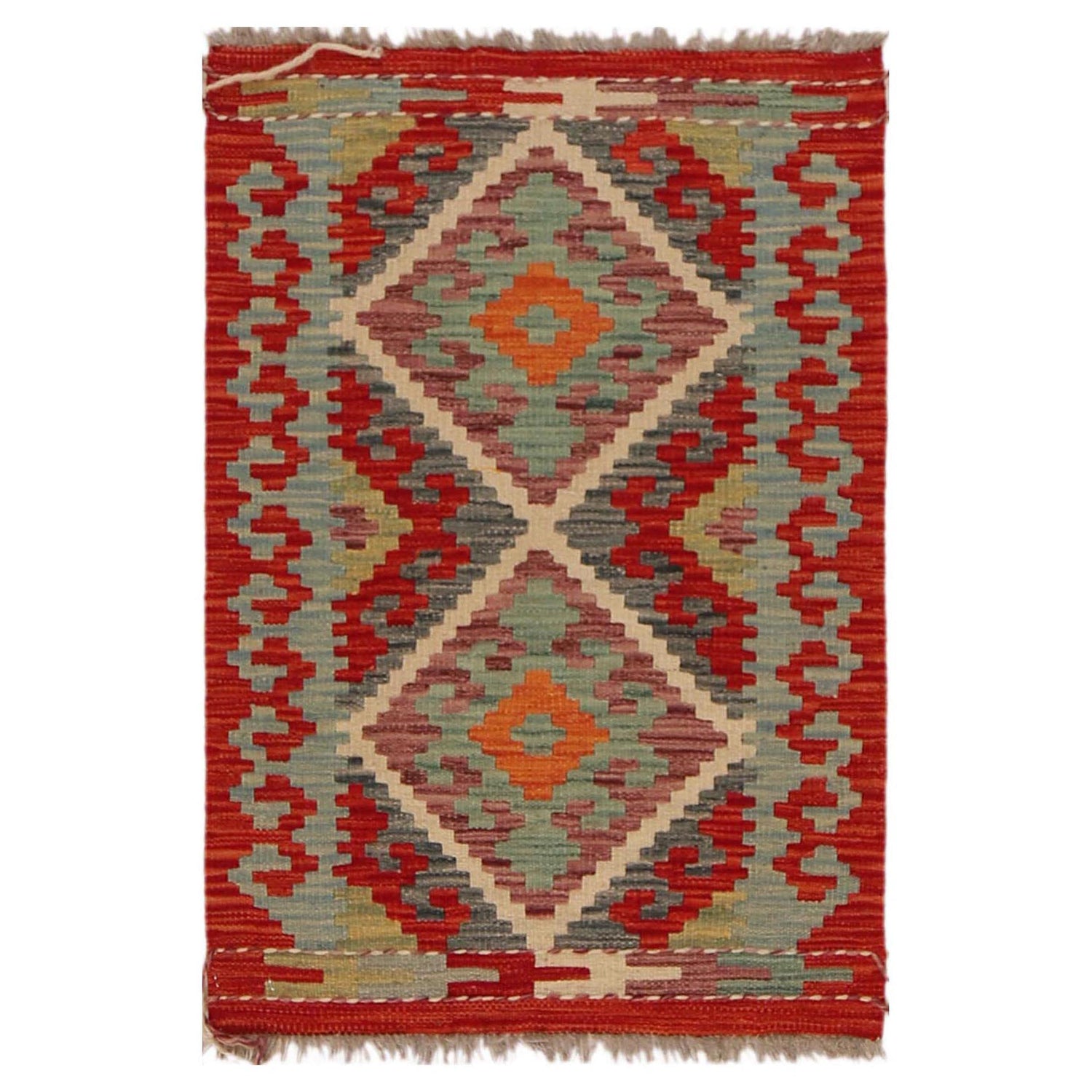Small Size Chobi Kilim 2' 0" x 2' 11" ft / 62 x 90 cm - No. P36302