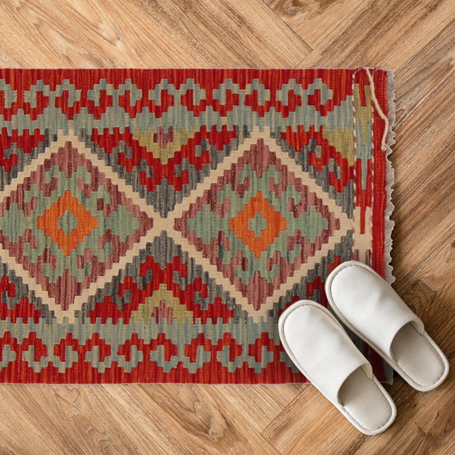 Small Size Chobi Kilim 2' 0" x 2' 11" ft / 62 x 90 cm - No. P36302
