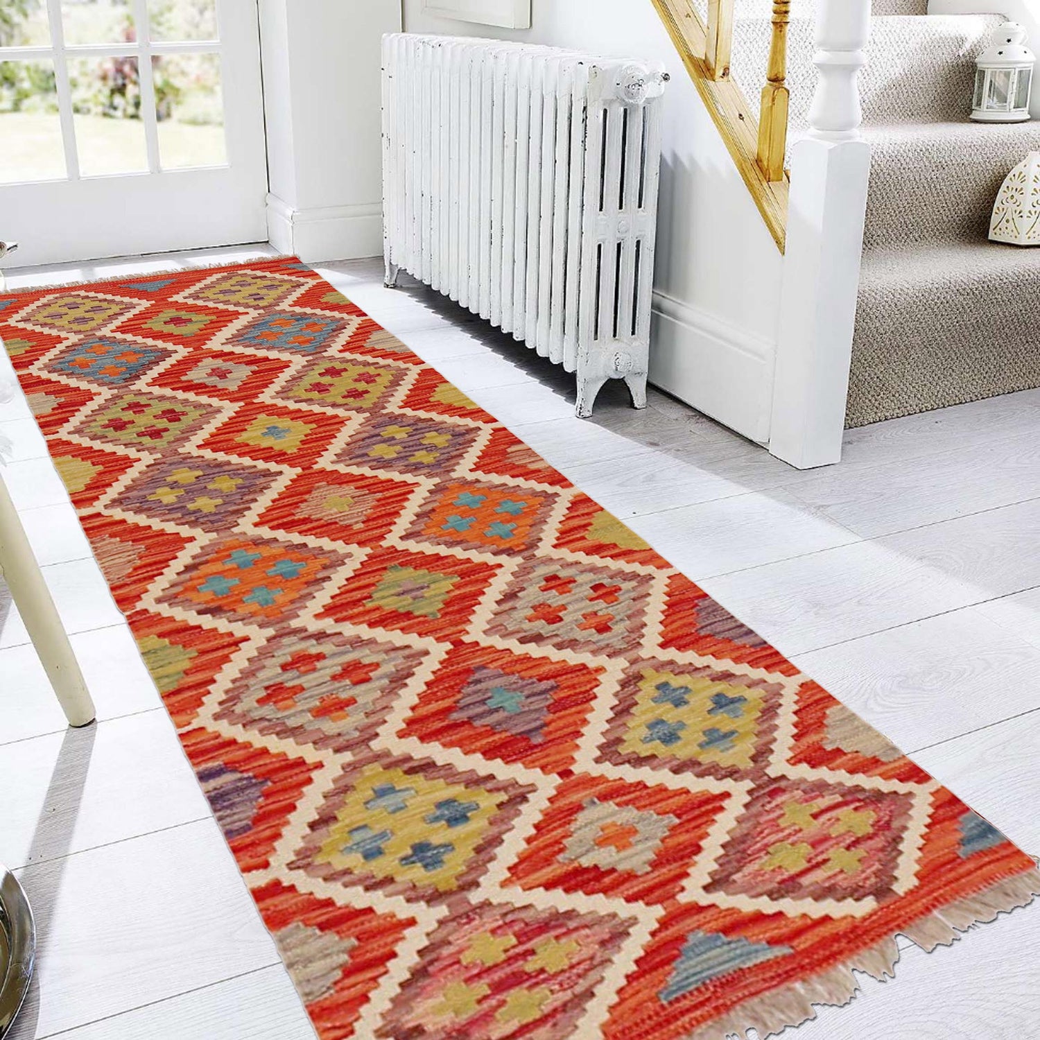 Handmade Vegetable Kilim Runner 1' 9" x 4' 11"  ft / 54 x 150 cm - No. P36308