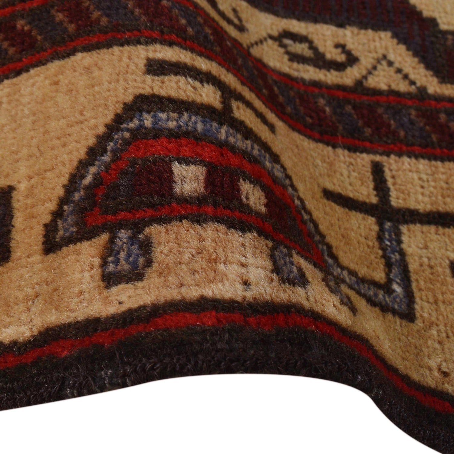 Islamic Prayer Carpet 2' 9" x 4' 0" ft / 84 x 123 cm - No. P36322