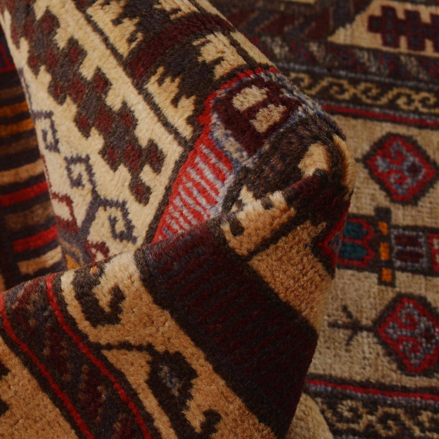 Islamic Prayer Carpet 2' 9" x 4' 0" ft / 84 x 123 cm - No. P36322
