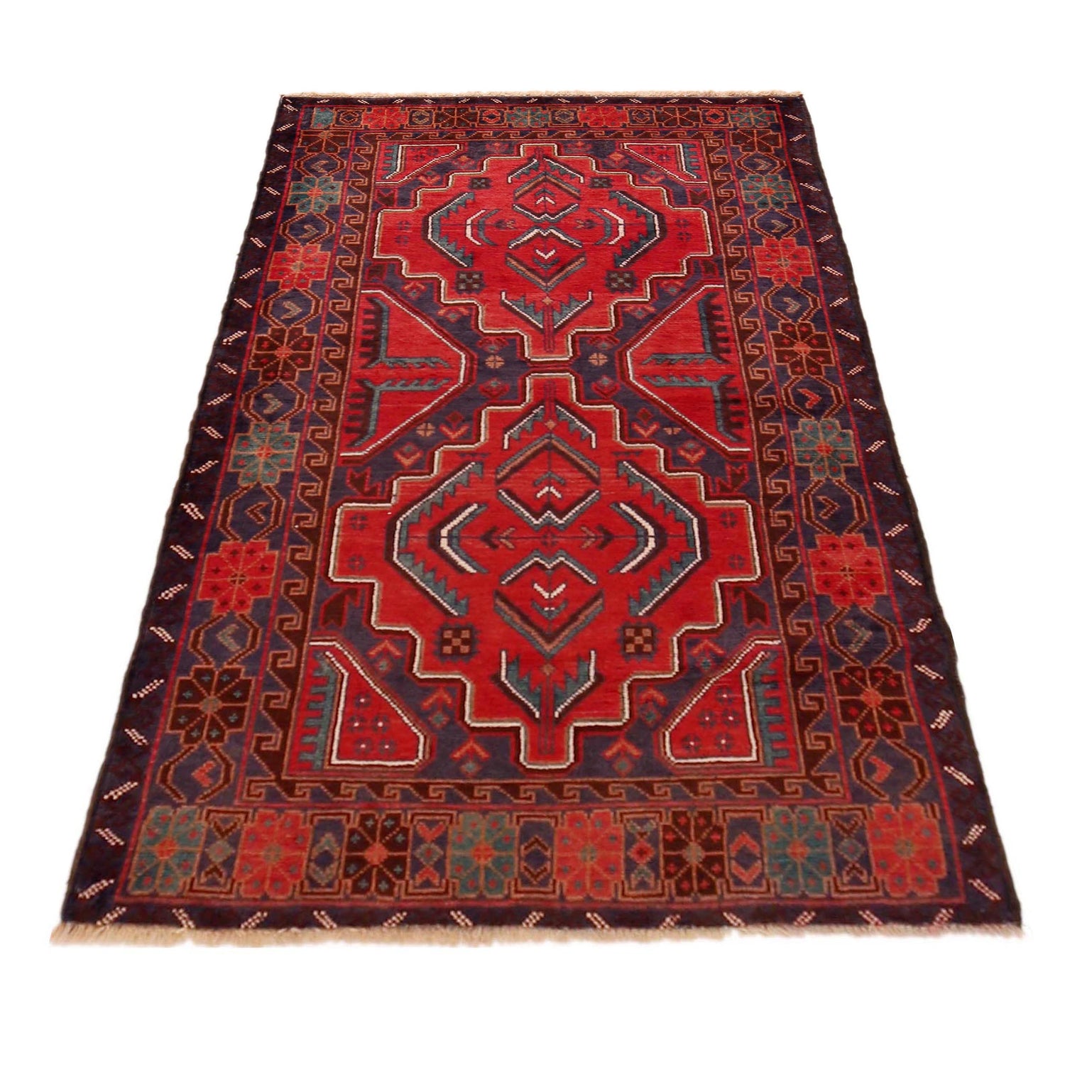 Traditional Baloch Rug  3' 0" x 4' 10" ft / 92 x 147 cm - No. P36325