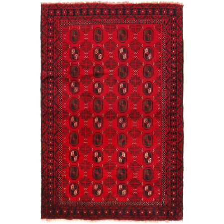 Red Color Baluchi Rug  3' 0" x 4' 7" ft / 92 x 139 cm - No. P36327