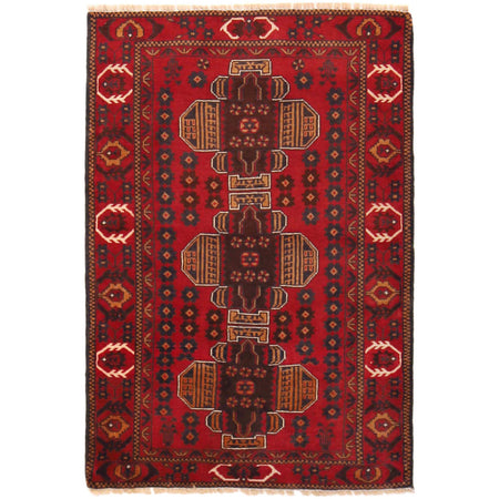 Handmade Baloch Rug 3' 1" x 4' 6" ft / 95 x 138 cm - No. P36332