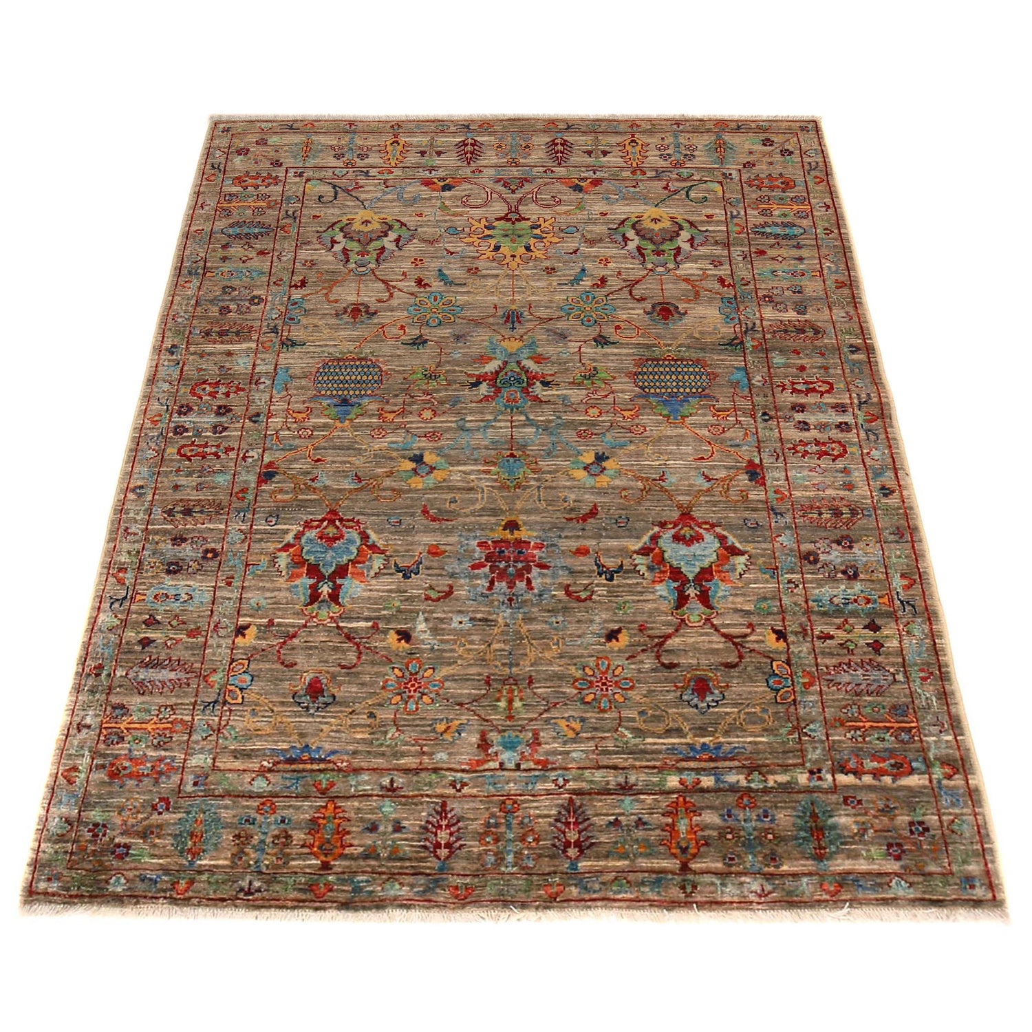 Modern Sultani Carpet 5' 0" x 6' 8" ft / 152 x 204 cm - No. P36345