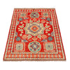 Rich Red Color Shiraz Carpet 4' 2" x 6' 0" ft / 127 x 182 cm - No. P36346