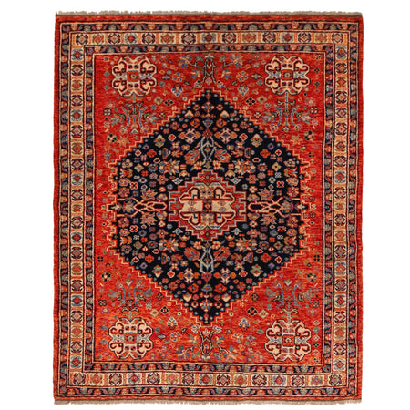 Handmade Sherazi Area Rug 6' 0" x 7' 7" ft / 184 x 231 cm - No. P36349