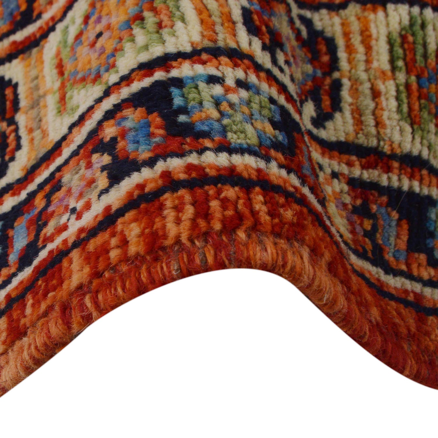 Handmade Sherazi Area Rug 6' 0" x 7' 7" ft / 184 x 231 cm - No. P36349