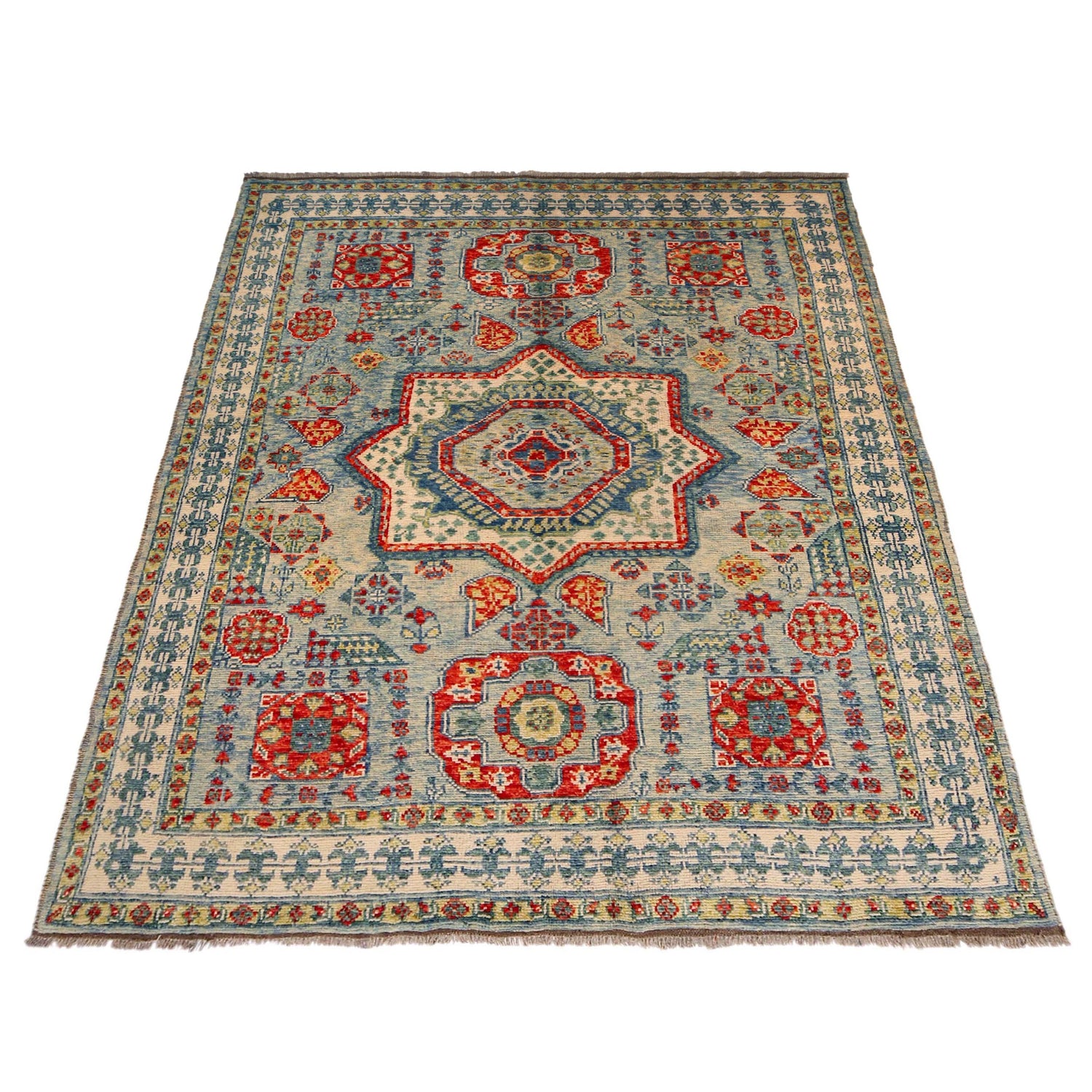 Oriental Mamluk Area Rug 5' 9" x 7' 8" ft / 175 x 233 cm - No. P36351