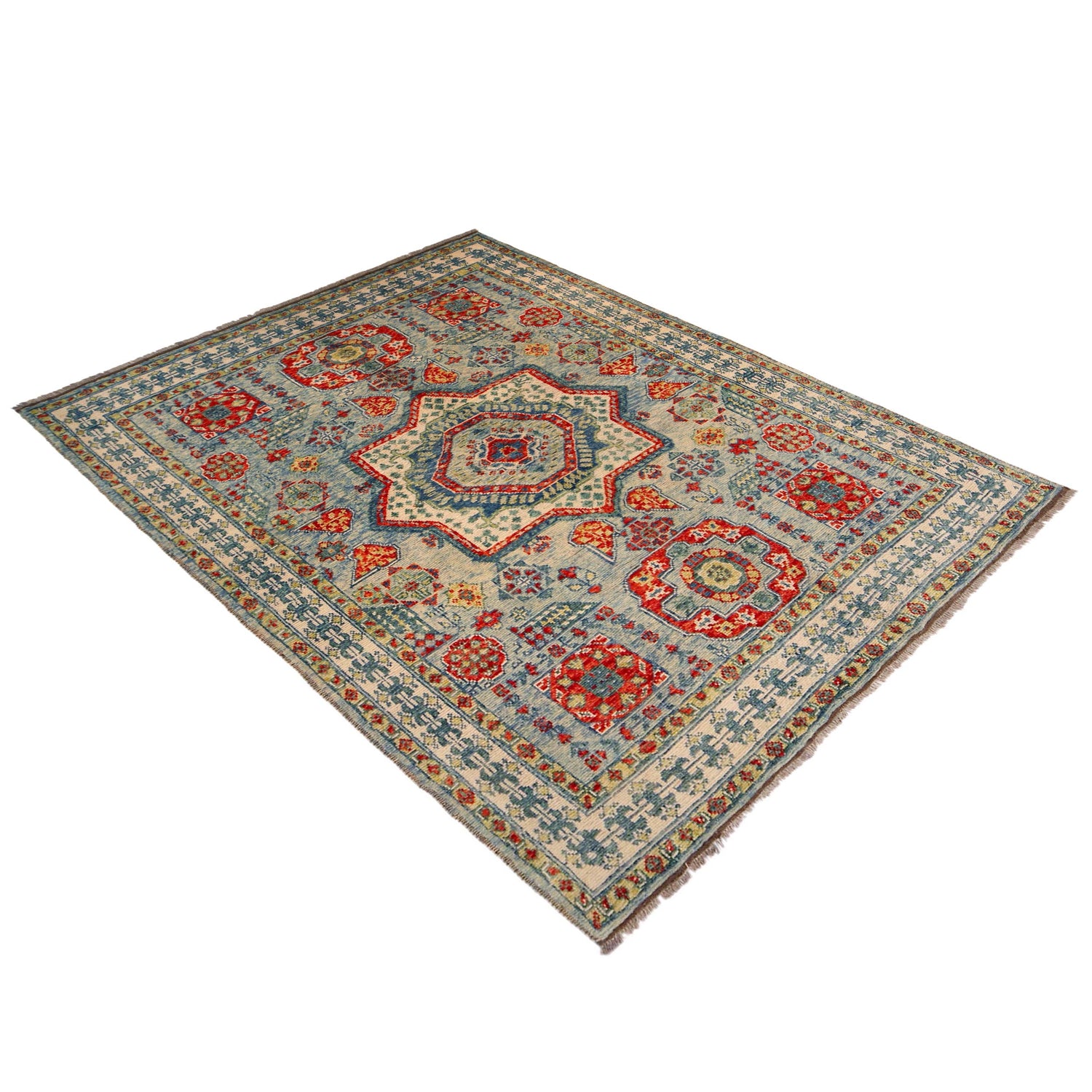 Oriental Mamluk Area Rug 5' 9" x 7' 8" ft / 175 x 233 cm - No. P36351