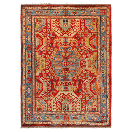 Rich Red Color Shiraz Carpet 5' 1" x 6' 7" ft / 155 x 200 cm - No. P36353