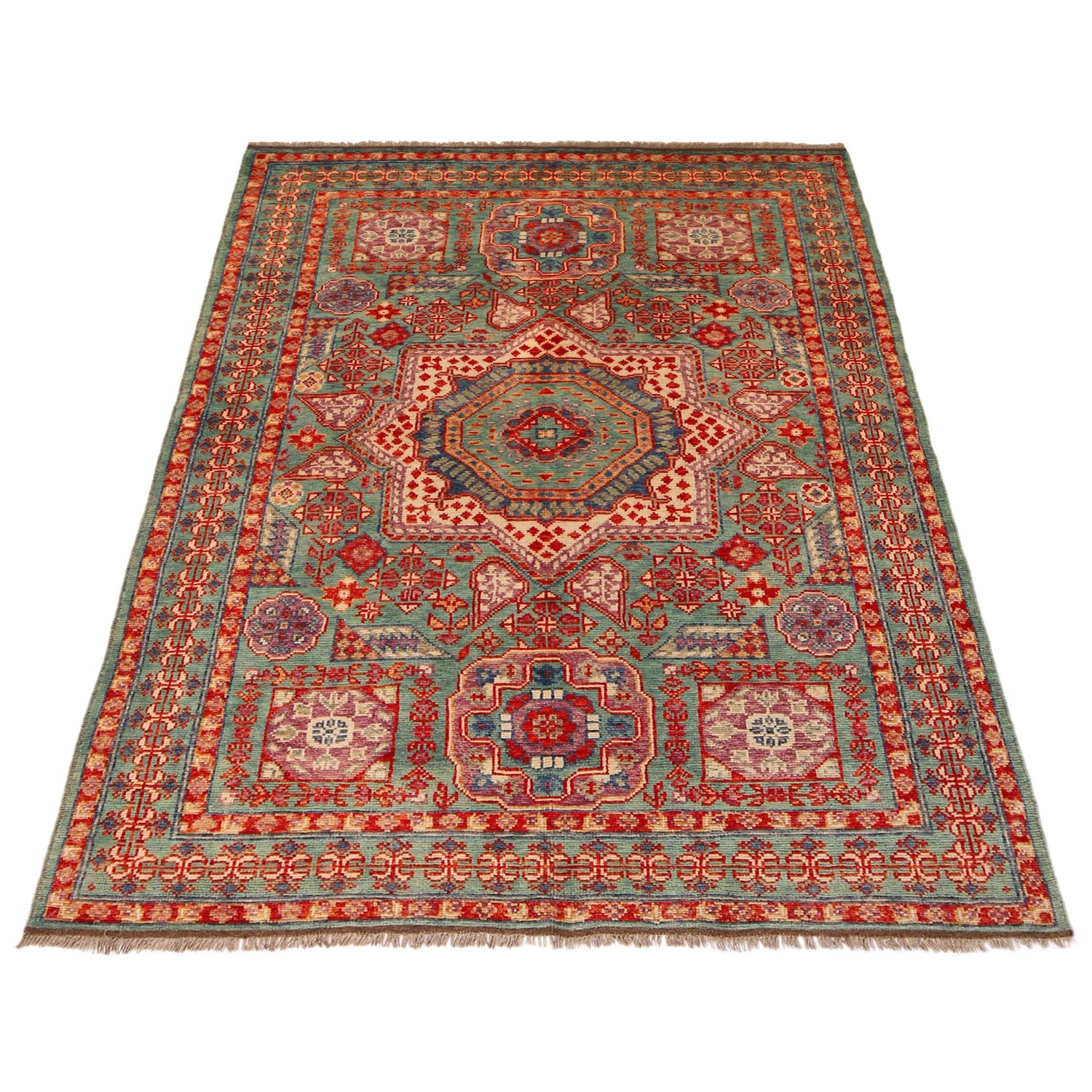 Oriental Mamluk Area Rug 5' 8" x 7' 8" ft / 172 x 234 cm - No. P36357