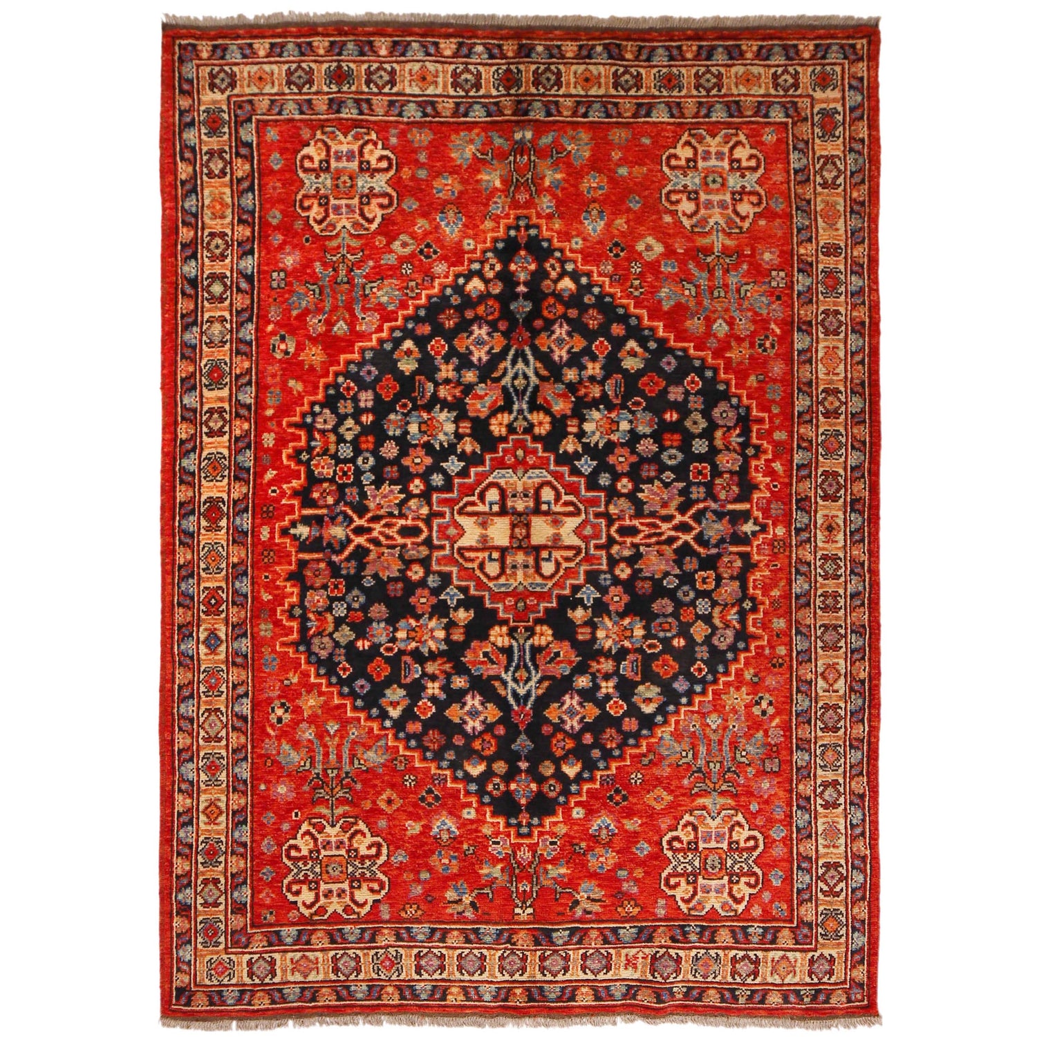 Handmade Sherazi Area Rug 5' 5" x 7' 9" ft / 166 x 236 cm - No. P36358