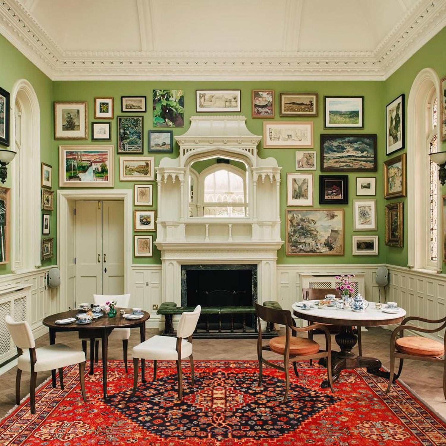 Handmade Sherazi Area Rug 5' 5" x 7' 9" ft / 166 x 236 cm - No. P36358