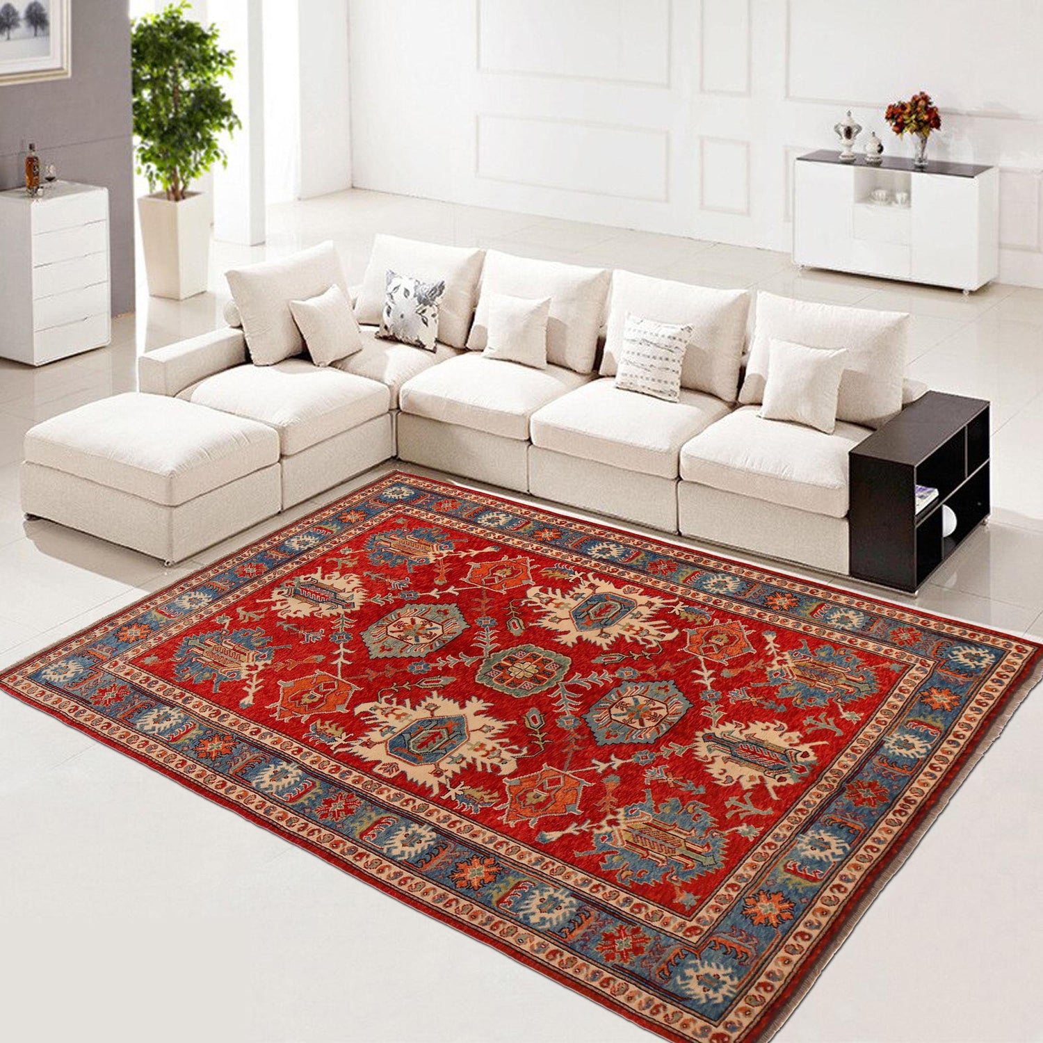 Contemporary Oushak Rug 6' 11" x 9' 9" ft / 211 x 296 cm - No. P36360