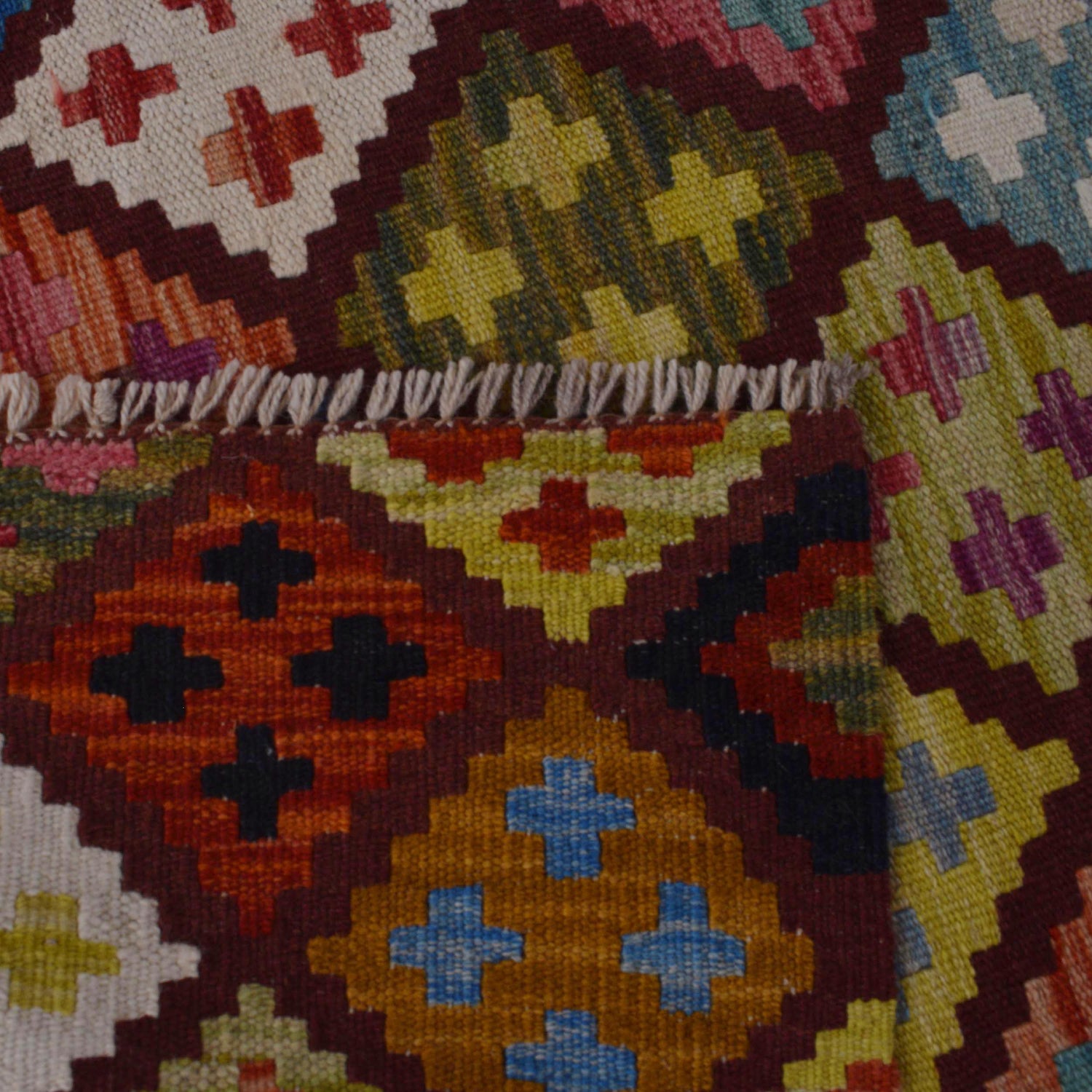 Handmade Vegetable Kilim 3' 3" x 4' 10" ft / 100 x 147 cm - No. P36369