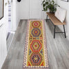 Hand Knotted Flatweave Kilim Runner 2' 2" x 6' 7" ft / 67 x 200 cm - No. P36370