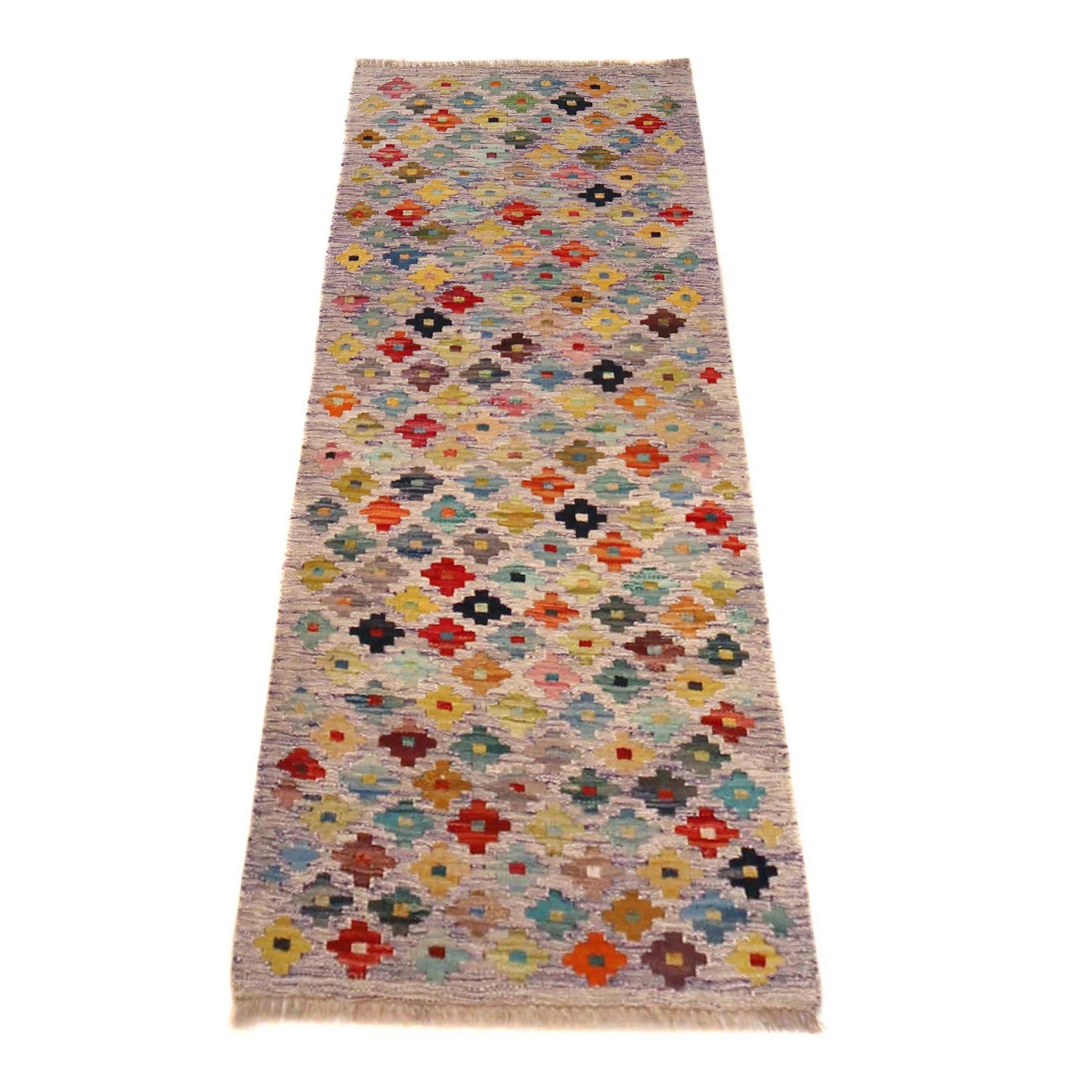 Handmade Vegetable Kilim Runner 1' 11" x 4' 9" ft / 59 x 146 cm - No. P36372