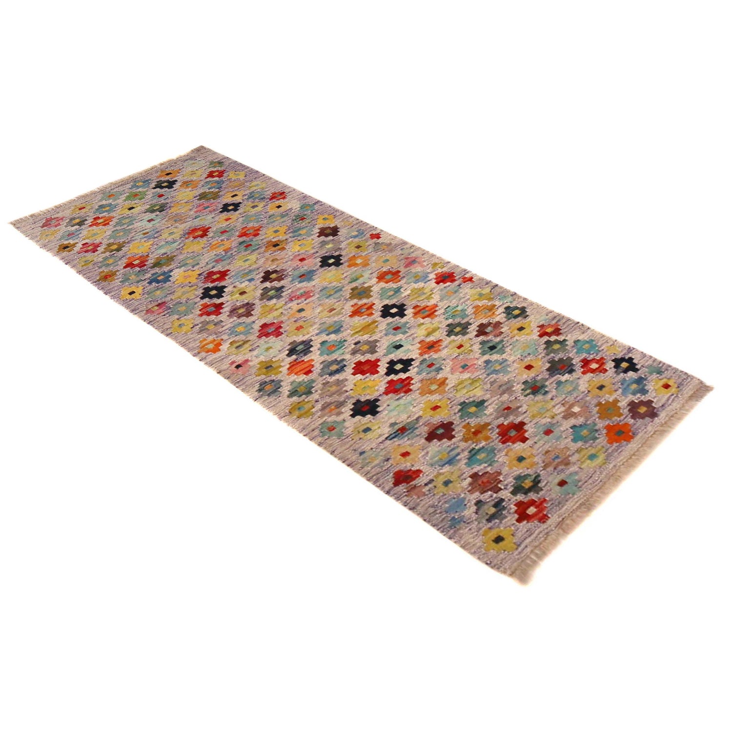 Handmade Vegetable Kilim Runner 1' 11" x 4' 9" ft / 59 x 146 cm - No. P36372