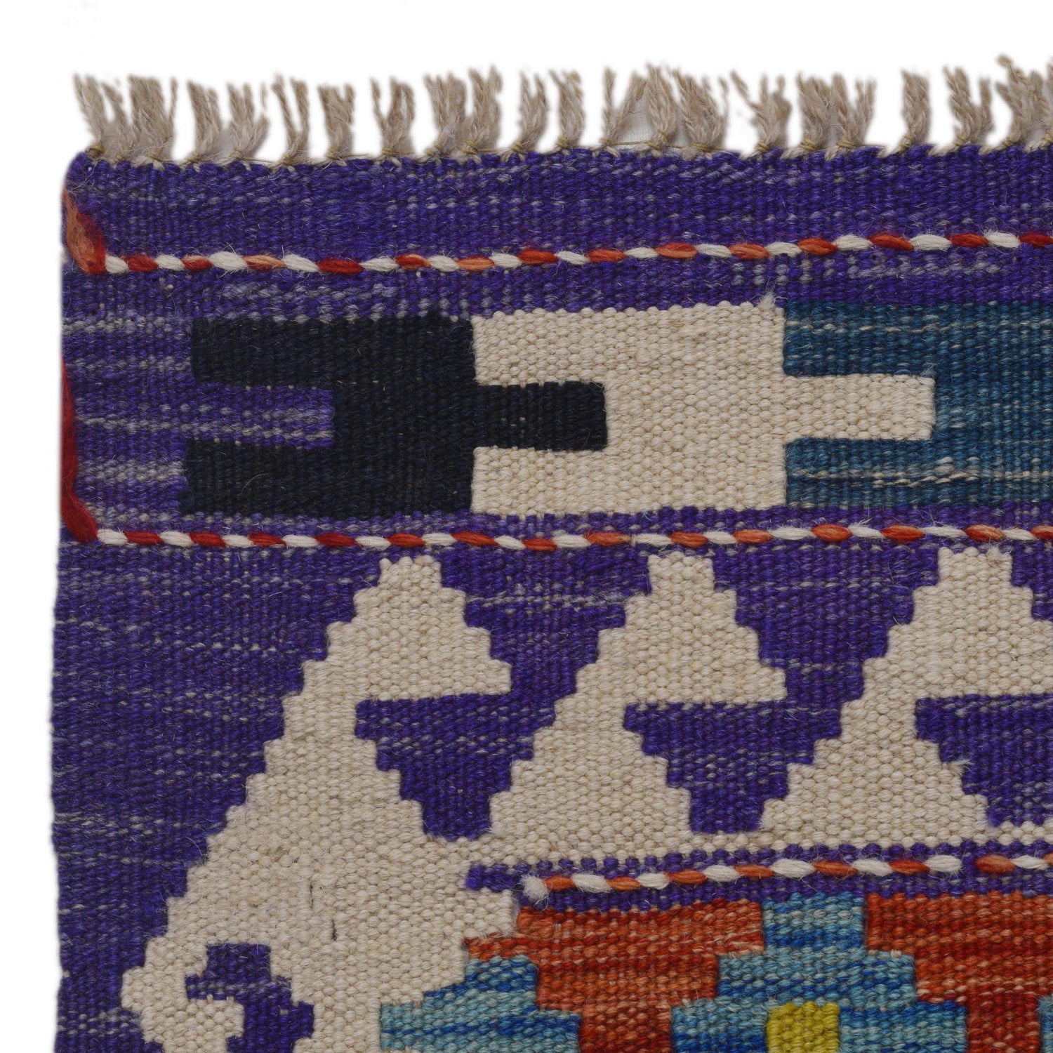 Handmade Turkish Design Wool Kilim Runner 2' 9" x 9' 8" ft / 83 x 295 cm - No. P36386