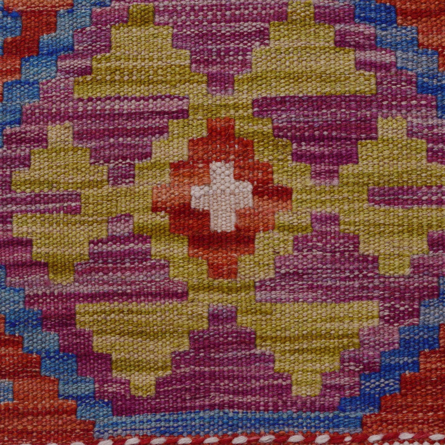 Handmade Turkish Design Wool Kilim Runner 2' 9" x 9' 8" ft / 83 x 295 cm - No. P36386